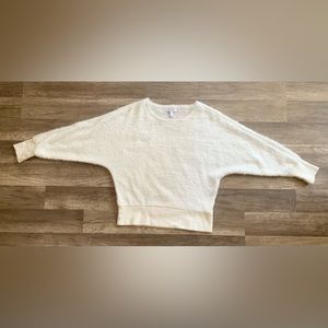 Nine West sweater fuzzy, cap sleeve.